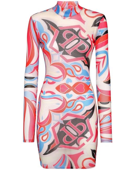 Philipp Plein Red Mini-Kleid