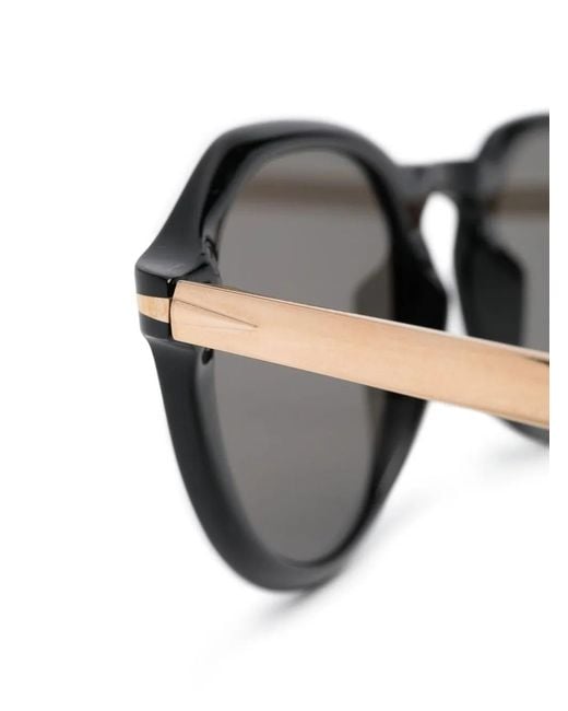 David Beckham Black Tinted Round-Frame Sunglasses for men