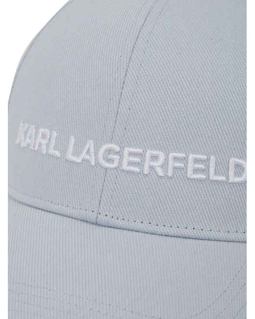 Karl Lagerfeld White K/Essential Cap