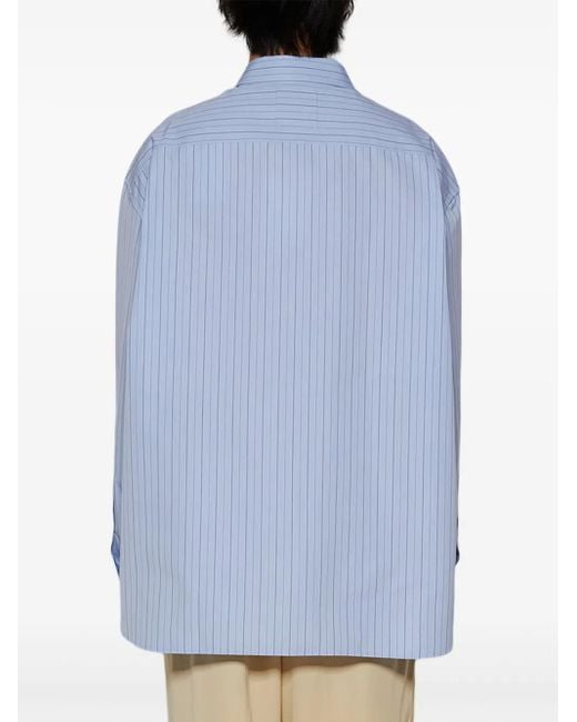 Lanvin Blue Ample Imprimé Archives Shirt for men