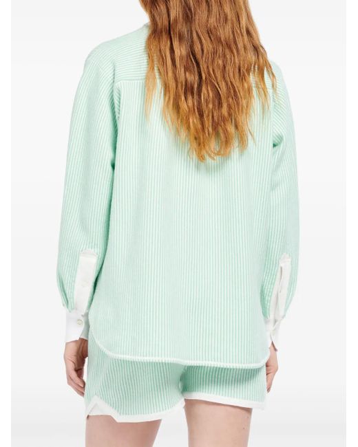 Camisa a rayas Barrie de color Green