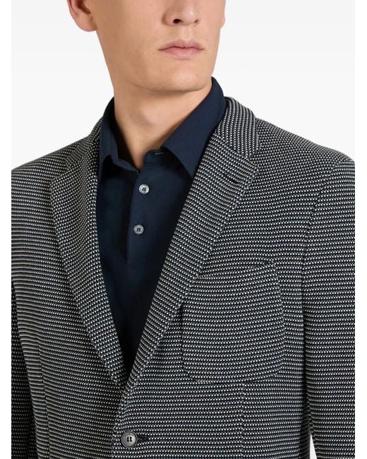 Slowear Gray Micro-Patterned Blazer for men