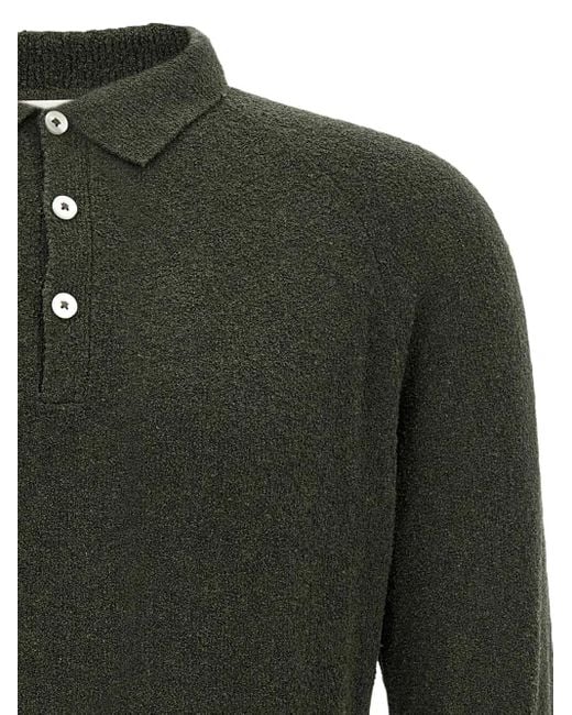 メンズ Ma'ry'ya ボタン ポロシャツ Green