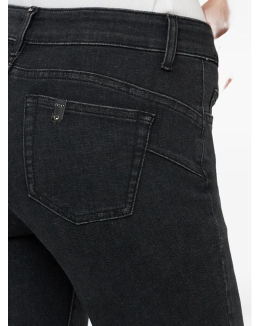 Liu Jo Bootcut Jeans Verfraaid Met Knopen in het Blue