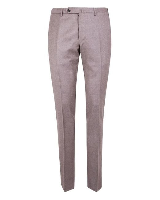 Incotex Gray Cotton Trousers for men