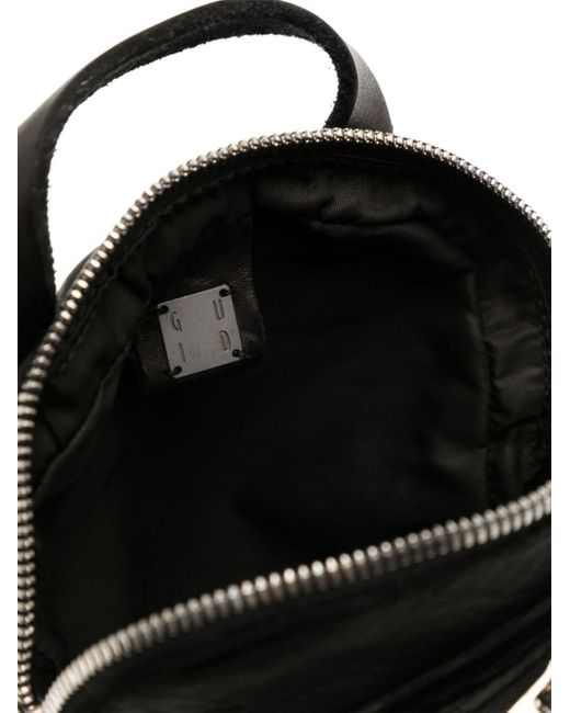 Guidi Black Leather Shoulder Bag