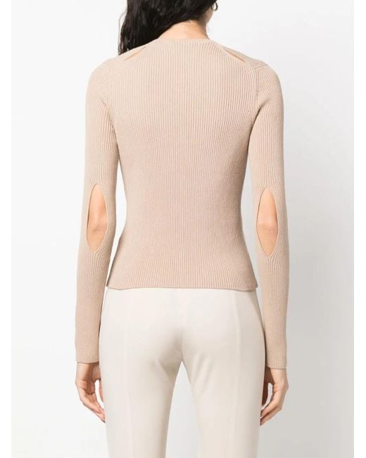 Fendi Geribbeld Katoenen Vest in het Natural