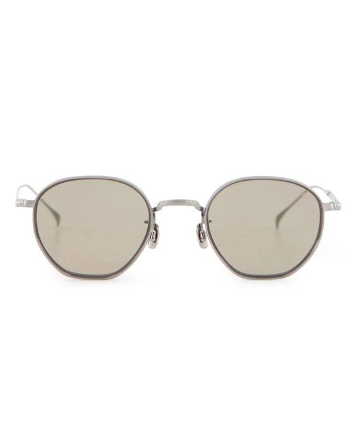Eyevan 7285 Metallic Oval-Frame Sunglasses for men