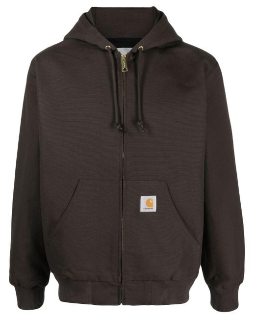 Carhartt Active Hooded Jacket in Black for Men Lyst UK