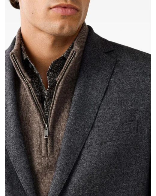 Single-Breasted Blazer Hackett pour homme en coloris Black