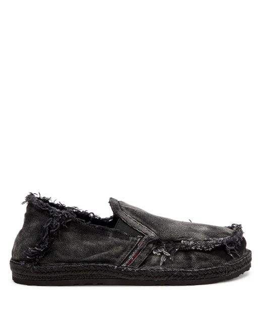 DIESEL Black D-Lukas Espadrilles for men