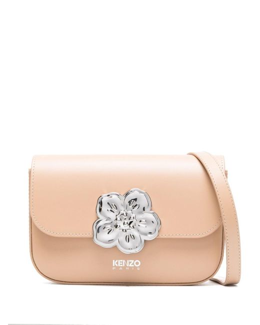 KENZO Pink Boke Leather Crossbody Bag