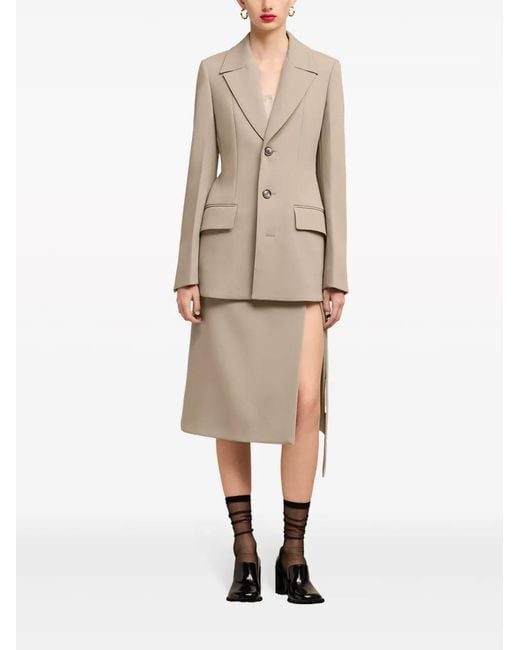 AMI Natural Tailored Virgin Wool Blazer