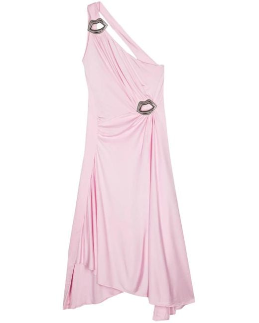 Vestido midi asimétrico Sonia Rykiel de color Pink