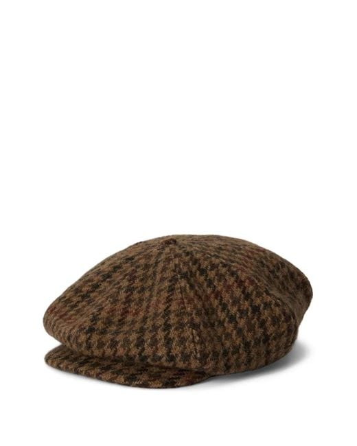 Polo Ralph Lauren Baseballkappe Mit Hahnentrittmuster in Brown für Herren