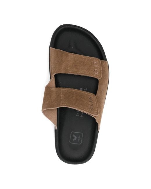Veja White Etna Suede Strap Sandals