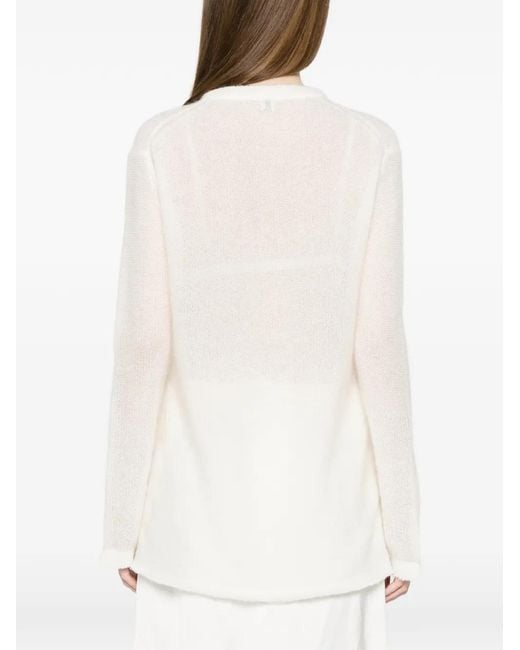 Totême  White Crew-Neck Sweater