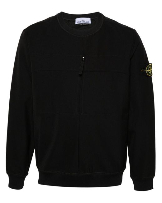 Stone Island Sweater Met Compass-logopatch in het Black voor heren