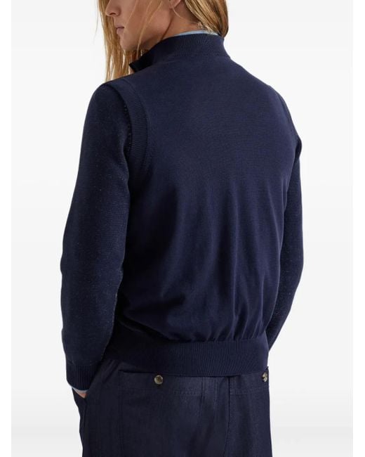 メンズ Brunello Cucinelli Thermore® Gilet Blue