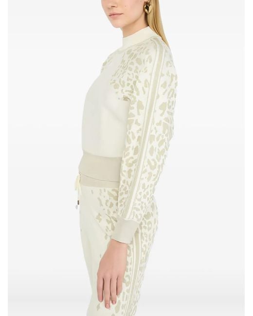 Liu Jo Animal Print High-neck Sweater White