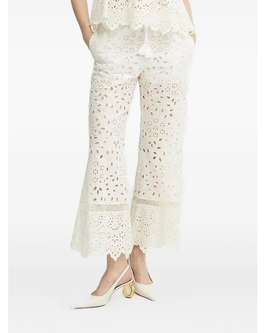 Ermanno Scervino アイレットレース パンツ White