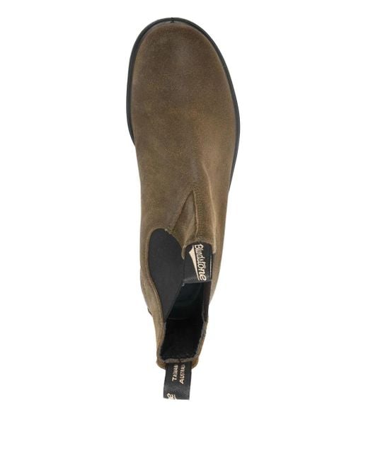 Blundstone Brown Suede Pull-Tab Chelsea Boots for men