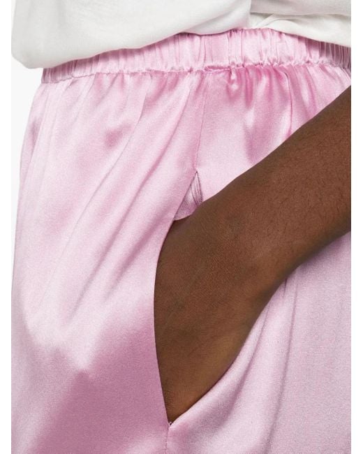 Purotatto Pink Elasticated-Waistband Trousers