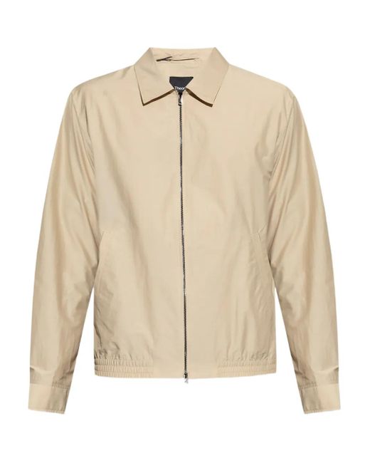 Chaqueta Liviana Con Cremallera Theory de hombre de color Natural