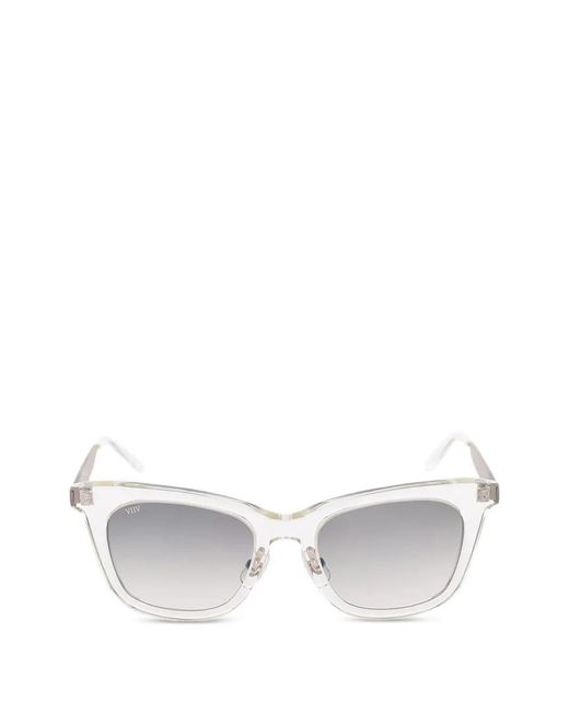 OAMC White Transparent Square-Frame Sunglasses for men