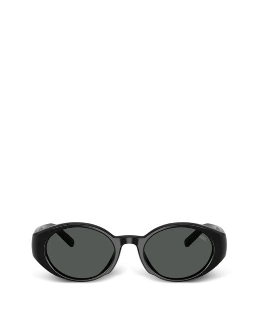 DIESEL Black Oval Sunglasses