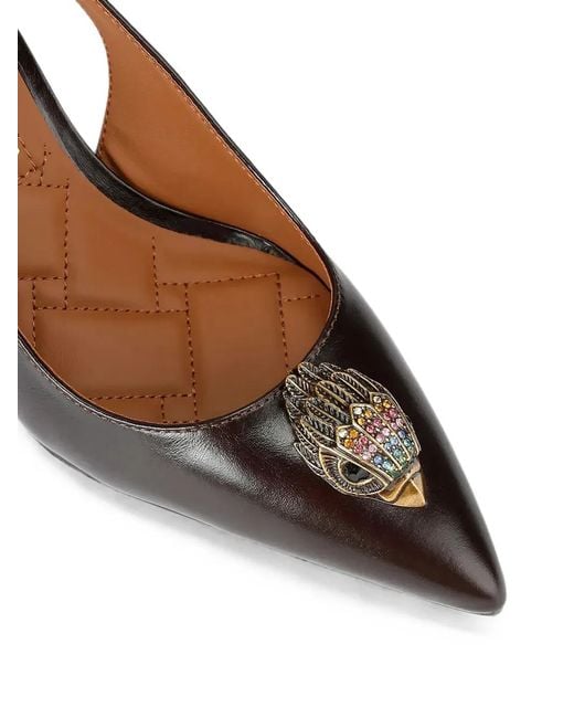 Kurt Geiger Metallic Belgravia High Sling Back Heels