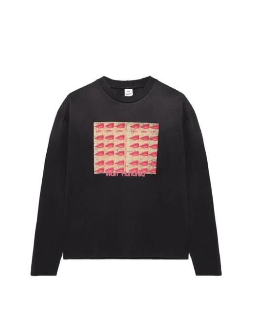 Won Hundred Black Steven Kisses Long-Sleeve T-Shirt for men