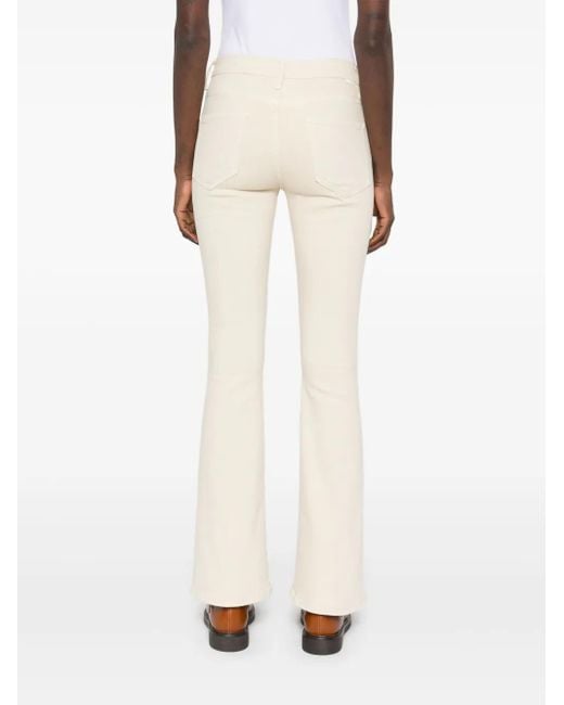 Jeans The Weekender Sneak di Mother in Natural