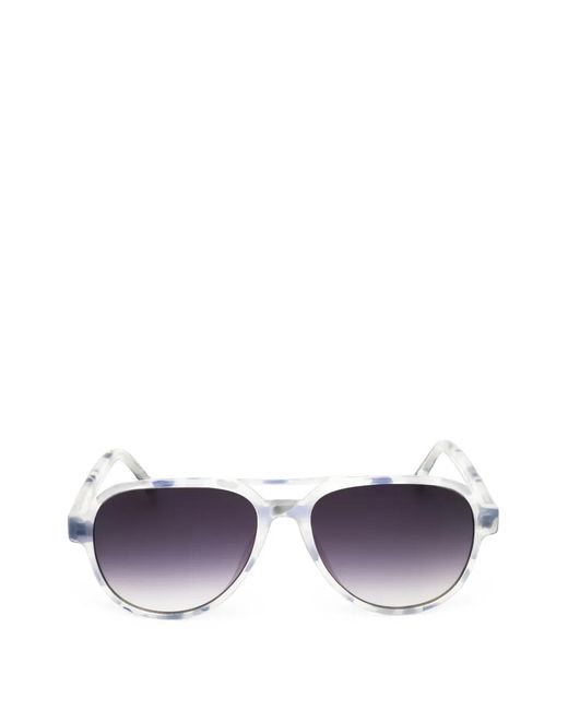 Gap Purple Tortoiseshell-Effect Pilot-Frame Sunglasses