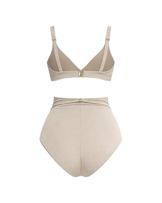 Max Mara White Triangle-Cup Bikini Top