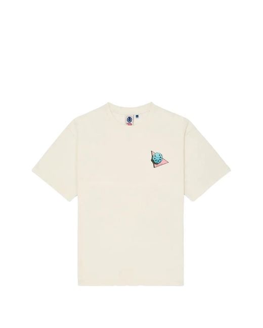 Jonsen Island White Confort Laguna Logo-Print T-Shirt for men