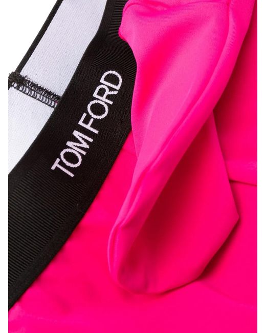 Tom Ford Pink Glossy Jersey leggings