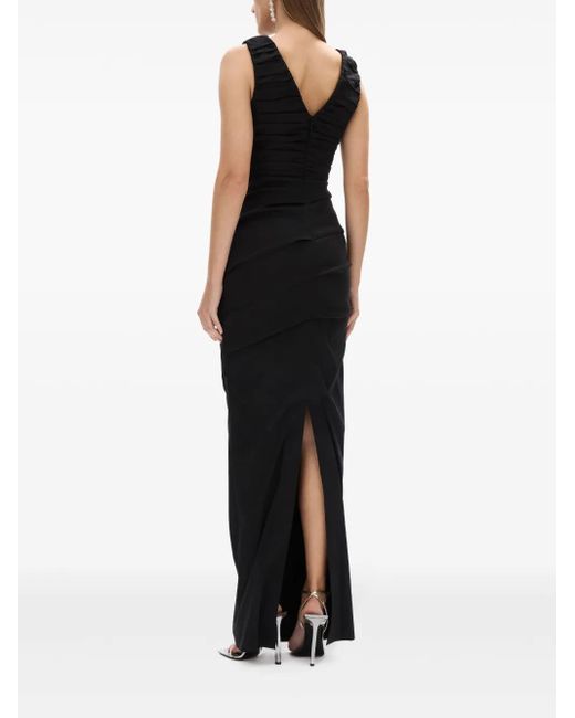 Rachel Gilbert Black Adela Maxi Dress