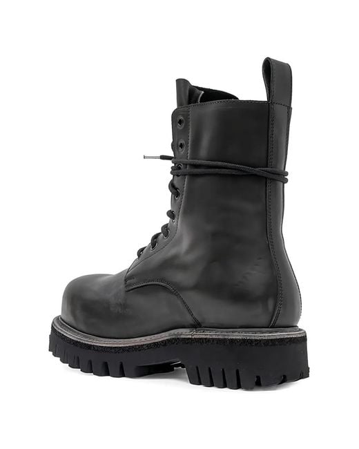 A Diciannoveventitre Black Combat Boots for men