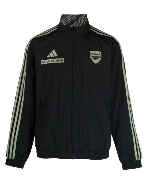 Adidas Black X Maharishi Arsenal Logo-print Jacket for men