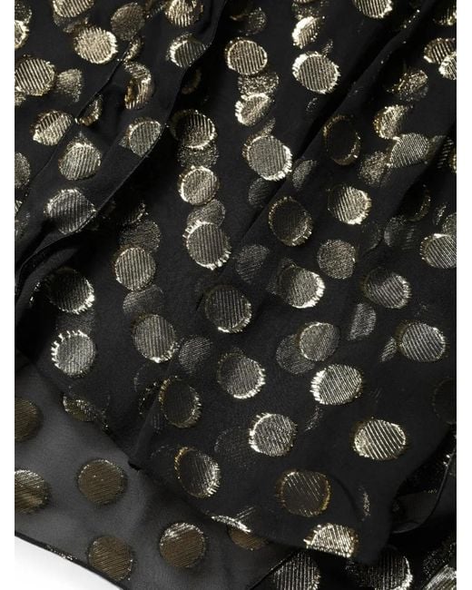 Dolce & Gabbana Black Polka-Dot Pussy-Bow Blouse