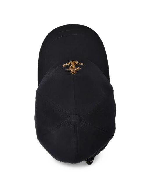 Sealup Black Anchor-Patch Baseball Cap for men