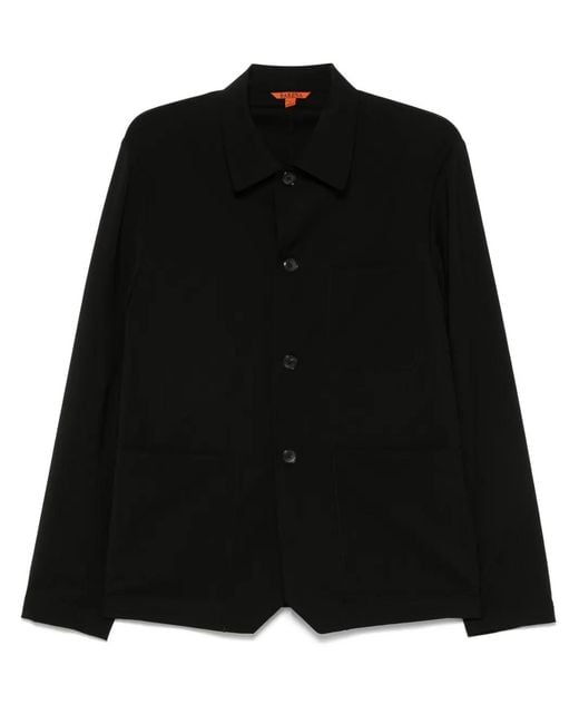 Barena Black Virgin Wool Overshirt for men