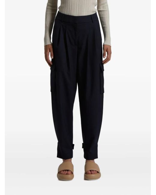 Peserico Black Tapered Trousers