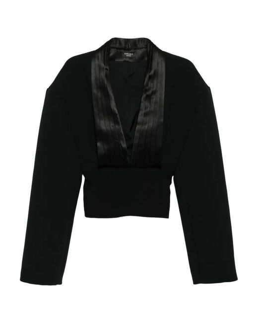 A.W.A.K.E. MODE Cummerbund Top in het Black