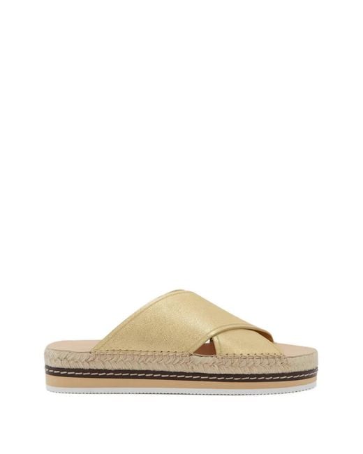 Odissi Metallic Lily Criss-Cross Espadrilles