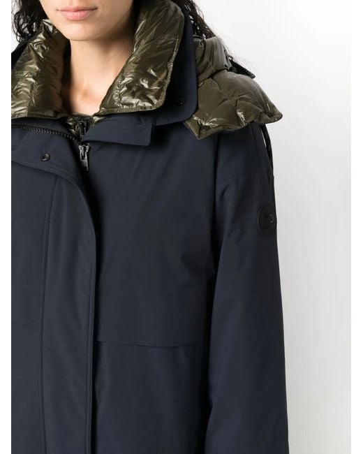 Woolrich Blue 3-In-1 Hooded Trench Coat