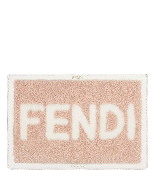 Fendi Pink Logo-print Laptop Cover
