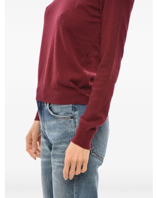 Malo Red Crew-Neck Long-Sleeve Sweater