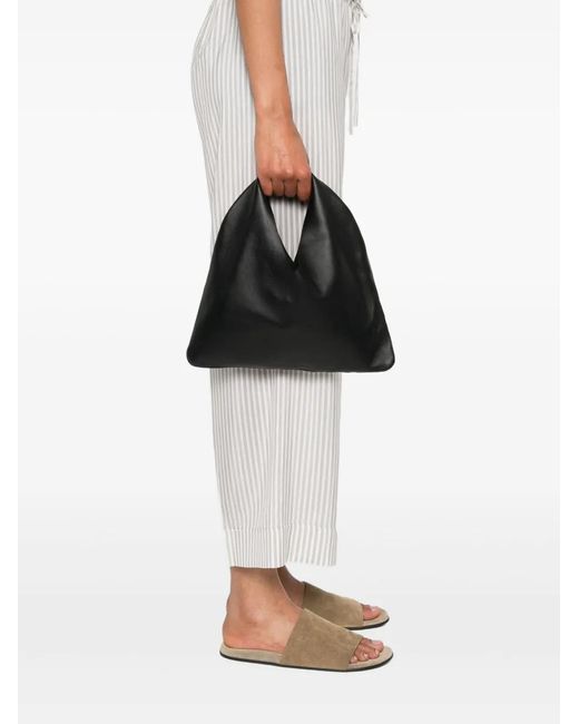 The Row Black Small Bindle Tote Bag
